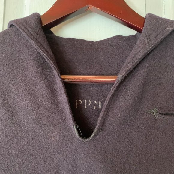 Vintage 40s Wool Sailor Jumper 38R Cracker Jack Undress Military Navy Blue - Picture 3 of 10